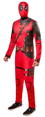Rubies 1001361L Deadpool Adult Fancy Dress, Men, Multicoloured, L Halloween