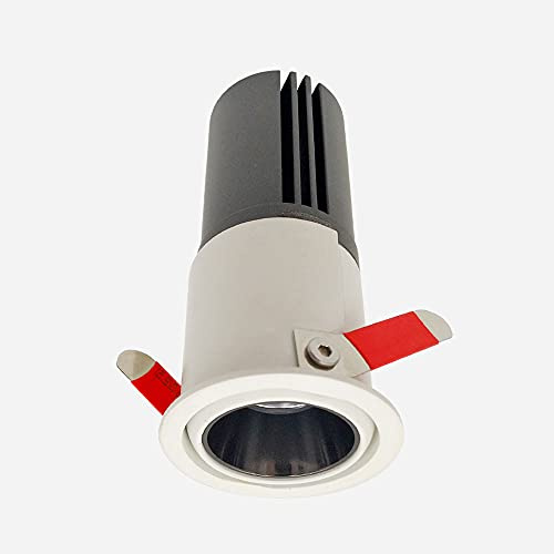 Foco de Techo LED de 5 W, iluminación empotrada, Mini Foco de Techo con Montaje Empotrado, lámpara de Techo Ajustable, focos direccionales para Interiores, para Sala de Estar y Dormitorio.