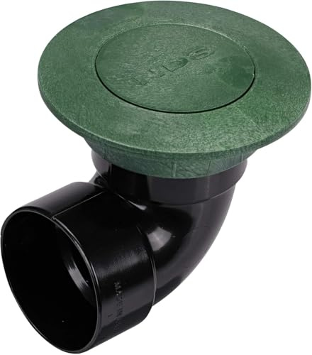 NDS 322G* Pop-Up Drainage Emitter with Elbow, fits 3-Inch Sewer and Drain Pipe, Works with Drainage Systems Including Catch Basins and Channel Drains, Green