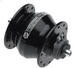 Shutter Precision (SP) Ultra Small Dynamo Hub SV-9-FB BK 24H S43HUB01503 Black 24H