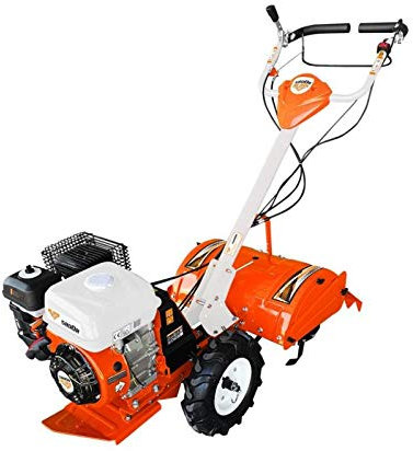 RURIS 5800r, Motobineuse Rotofraise Arriere de 480mm, Ideale pour des Serres et Solariums, Orange