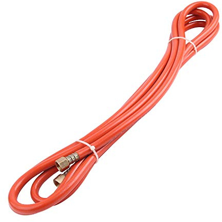 5m Propane LPG Butane Gas Hose Pipe with Brass Connectors Camping Caravan BBQ Gas Bottle 8mm Thick, 20 Bar Pressure