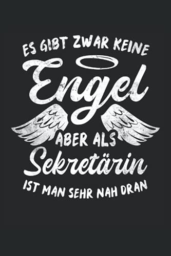 Sekretärin Engel Notizbuch (liniert) Bürohumor Lustiges Sekretär
