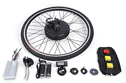 ROMYIX 28 tum elektronisk cykel konverteringssats 250/500/800/1000 W borstlös motornavkontroll E-cykel konverteringssats fram/bakhjul hastighetskontroll (1 000 W)