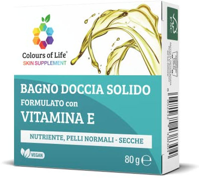Colours of Life SKIN SUPPLEMENT - Bagno doccia solido VITAMINA E, 80 g