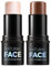Stick per il contouring evidenziatore e bronze, uno stick professionale per il contouring del viso, facile da usare, con una buona copertura, a lunga durata e impermeabile (#2,6, medio)