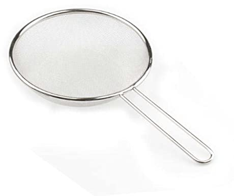 Cuillères à Fentes pour la Cuisine Écumoire de cuisine approvisionnement de cuisine écumoire cuillère en acier inoxydable passoire à mailles fines passoire tamis avec outils de cuisine à long manche C