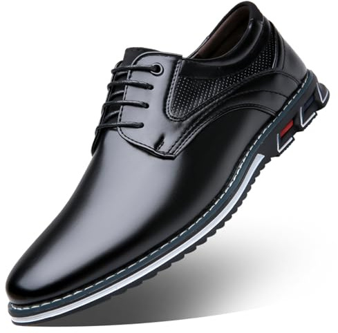 ZHNSHM Chaussures Oxfords et Derbies pour Hommes en Cuir Véritable Léger Durable Élégant et Confortable pour Mariage Bureau et Ville