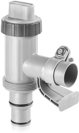 lasuroa 2-in-1 Pool Hose Adapter, Pool Hose Holder Adapter Connector Hose Plunger Valve Replacement Parts for Intex Pool above Ground Pool Replacement Pump Part for above Ground Swimming Pool