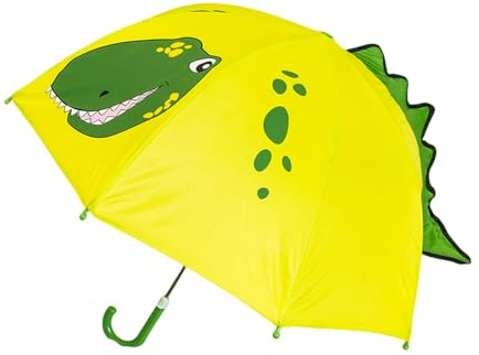 OonMan barnparaply barnparaply flicka barn baby långt handtag barnparaply, Liten dinosaurie, A