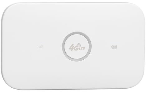 4G LTE Mobile Hotspot Device, 300Mbps Portable Wi Fi Router with SIM Card Slot, 2100mAh Pocket Wi Fi, Up to 10 Users, for Home Office Travel