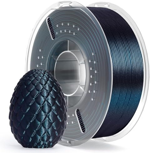 ELEGOO PLA Filament 1.75mm Galaxie Schwarz 1KG, 3D Drucker Filament Maßgenauigkeit +/- 0,02 mm, 1kg Pappspule (2.2lbs) Filament-3D-Druckmaterialien Passt für die meisten FDM 3D-Drucker