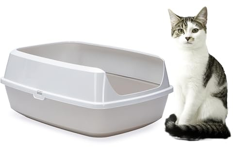 Karlie Bandeja para Gatos Mary Loo Eco 522870, 50 x 38,3 x 21,4 cm, Color Gris