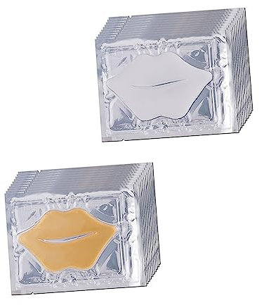 CRILSTYLEO 20stücke Kollagen-lippenpads Feuchtigkeitsspendende Lippenmasken Für Frauen Und Mädchen Peeling-lippenmaske Aus Hochwertigem Kollagengel Sicher Und Gesund in Anwendung Für
