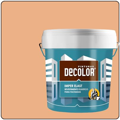 PINTURAS DECOLOR Revestimiento Impermeabilizante Elástico. IMPER-ELAST SALMON. 4 LT
