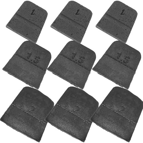Didiseaon 9 Piezas Kit de Cuñas de Hierro para Mangos de Herramientas de Cuñas Reemplazo para Hachas y Material de Hierro Duradero Estabilidad y Multifuncionales