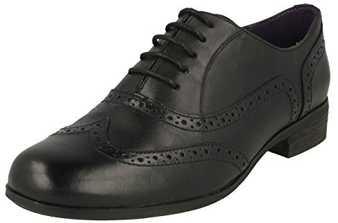 Clarks Hamble Oak, Brogues femmes, Noir (Black Leather), 42