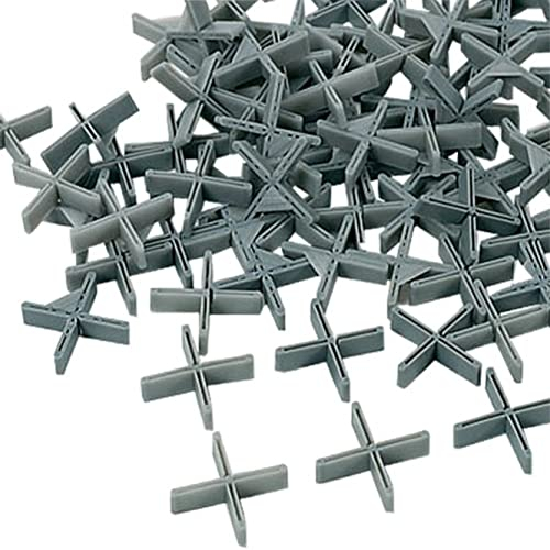 Karl Dahm Kreuze zur Rüttelverlegung 3mm I Graue Fliesenkreuze mit 8mm Höhe 1000 Stück für großformatige Fliesen, Gehwegplatten uvm. – 10728