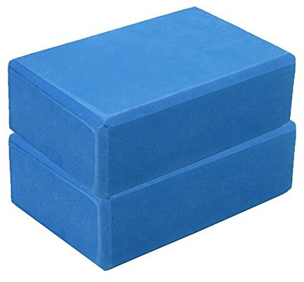 Yoga Block (Set of 2) - EVA Foam Block Soft Surface Foam Bolster Pillow Cushion Exercise Gym Training Pilates Meditation