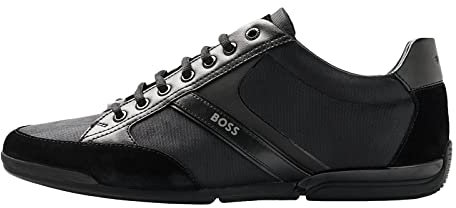 BOSS Herren Saturn_Lowp_mx Sneaker, 001 Black, 42 EU