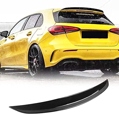 TGFOF Spoiler posteriore adatto per Mercedes-Benz Classe A W177 A180 A200 A35 A45 AMG A180 A160 A220 A250 2019-2021 Materiale ABS nero lucido