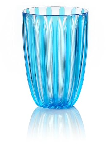 Guzzini - Bicchiere alto in bio-based plastic, azzurro, DOLCEVITA