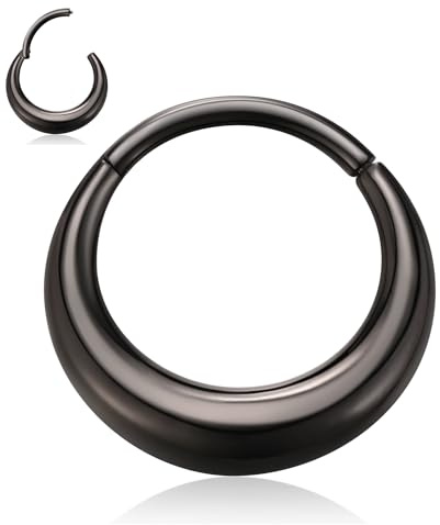 AROWRO 316 l kirurgiskt stål, septum ring, näsring, ring, hypoallergenisk, brosk, daith, örhänge, conch, rok, tragus, örsnibb, piercing, smycke för kvinnor och män