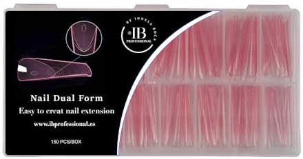 FORMA DUAL PER UNGHIE 150 Pezzi - Francese - Stampi per Unghie - Forme per Estensione di Unghie Finte - Set per Unghie - Manicure - Arte delle Unghie - French Zone