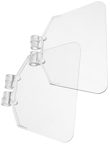 Gadpiparty 2pcs Bench Guard Shield Attacco per Smerigliatrice da banco Trasparente Antipolvere Copertura di Protezione degli Occhi Installazione di Sicurezza Accessori per Officina