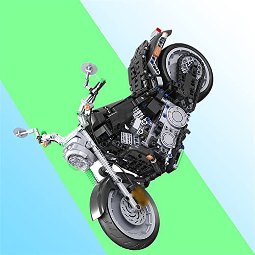 1:6 Échelle pour Harley Noir Moto Briques Bricolage Jouets Blocs De Construction Classique Modèle Kits Éducatif Jouet Voiture pour Enfants Cadeau
