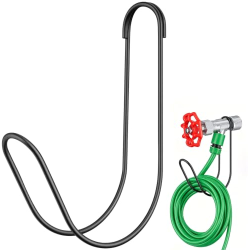 KATELUO Soporte de Pared para Manguera de Jardín, Soporte para Manguera de Jardín de Montaje en Pared, Colgador de Manguera para Pared, Gancho de Manguera Sin Agujeros para Jardín Garaje Patio