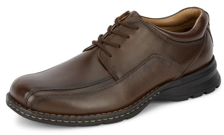 Dockers Zapatos de Vestir Oxford de Piel para Hombre, marrón Oscuro, 42 EU