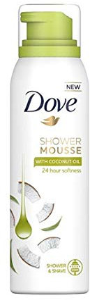 Dove Duschschaum - Coconut Oil - pflegt und nährt die Haut - 3er Pack (3 x 200 ml)