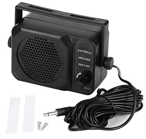 Car Radio External Speaker-Duokon Car Radio Speaker,Mini External Speaker NSP‑150V 2‑Way Radio CB HF VHF UHF Transceiver Car Accessory