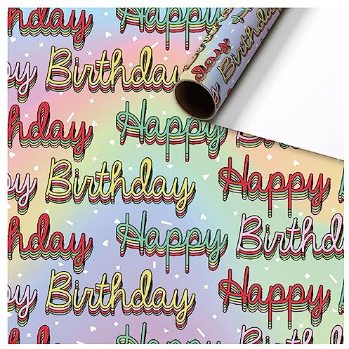 Geschenkpapier Glenn Happy Birthday 1 Rolle 70 x 150 cm Stewo Papier