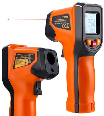 Toaren Infrarot Thermometer Digital,--50°C~600°C IR Temperaturpistole Digital Laser-Temperaturmessgerät mit LCD Display (Nicht für Menschen)