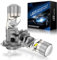 SHINYY Bombillas H7 LED Faro Lenticular para Coche o Moto, Nuevo 26000LM Potente 6500K Blanco Frío 12V Lámparas LED H7 con Lente para Luz de Carretera/Cruce Canbus Anti Error, Reemplaza Halógeno, 2PCS