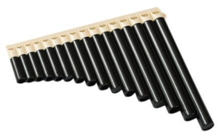 Fenteer Panflöte mit 16 Pfeifen, Musikinstrument, Unterricht, tragbar, traditionell, Panflöte in C-Dur, für Auftritte von Musikliebhabern, Beigebraun