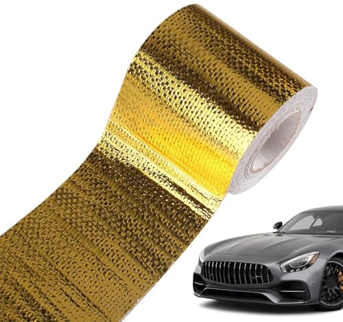 Nastro In Foglio Di Alluminio - Adesivo Per Alte Temperature, Involucro Isolante Termoriflettente, Sigilla Parti Di Modifica 'auto, Sigillatura Industriale Durevole, Protegge I Tubi Di Aspirazione