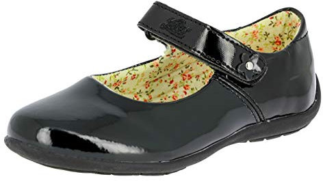 Lico Anna V Mädchen Durchgängies Plateau Ballerinas, Schwarz, 34 EU