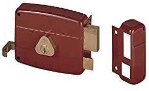 Cisa 50121 Serratura da Applicare, per Porte Legno, Entrata Destra, 50 mm