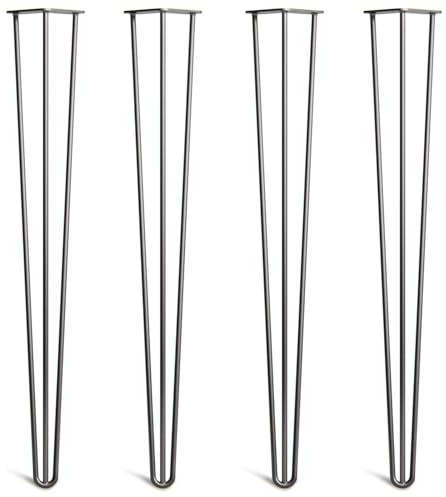 Breakfast Bar Hairpin Legs, 86cm, Black