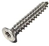 50 Stück Spanplattenschrauben 3x10 mm - A2 Edelstahl - Torx - TX10 - Senkkopf - Vollgewinde - Holzschrauben - Schrauben (50, 3x10 mm)