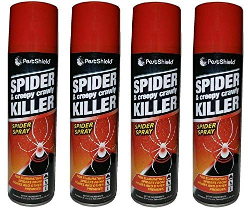 4 X 200ML Spider & Creepy Crawly Insect Killer Spider Spray No More Spiders UK