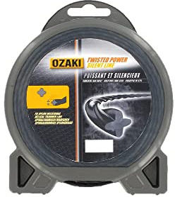 OZAKI Bobine de fil nylon hélicoïdal OZAKI 507508, Ø2 mm, Longueur 15 m, Twisted Power Silent Line