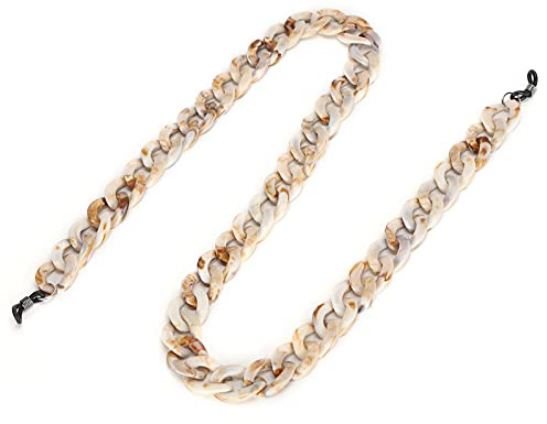 Chaînes de Lunettes Chaînes de Lunettes Acrylique Chaîne de Lunettes Simple Lunettes de élégantes Lanière Sangle Bijoux Accessoires pour Couple Famille Ami(12 * 8 *