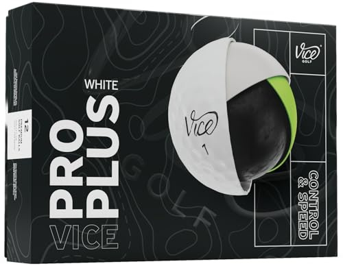 Vice Pro Plus golfbollar (2025-modell) (vit)