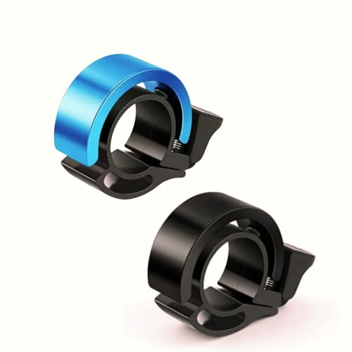 LERKNVOE Cykelklocka Mountainbike Högt, 2-Pack Cykelklocka Liten, MTB Vägcykel Klocka För Barn Och Vuxna E-Cykel Barncykel, Svart Och Blå