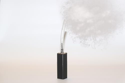 Macchine per nebbia portatili | Macchina del fumo per ballare palcoscenico Halloween DJ Party (Slim Black)