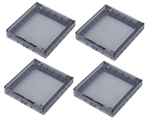 CANIGHT 4er-box Wechseln Sie Die Wasserdichte Box Elektrisches Licht Steckerschutz Wandschalterabdeckung Leistung -fall Wechseln Auslauf Wandplatten Für Steckdosen P.s Black